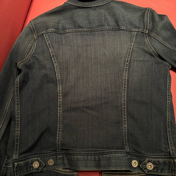 AG Adriano Goldschmied Dark Denim Jean Jacket - Picture 3 of 4